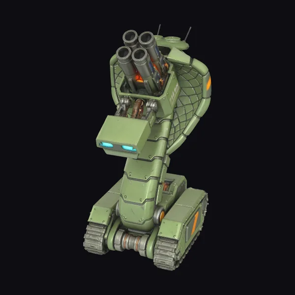 Green Siege Robot Tank