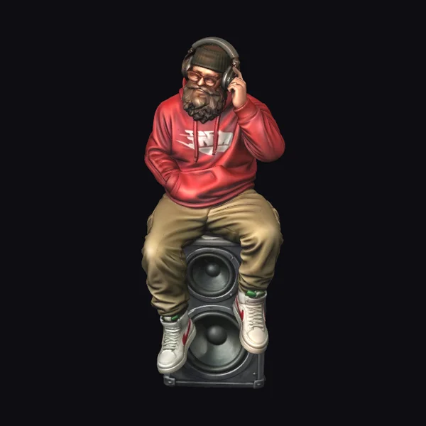 Bearded Man on Speaker