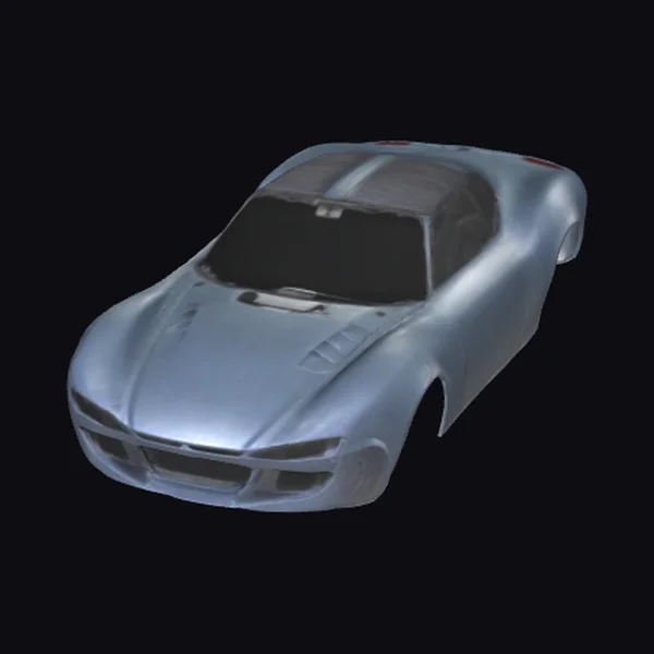 Silver Car Body Shell