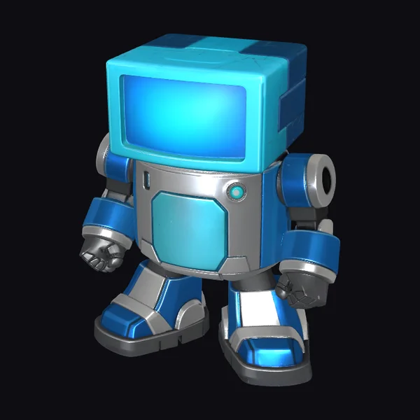 Blue Metal Robot