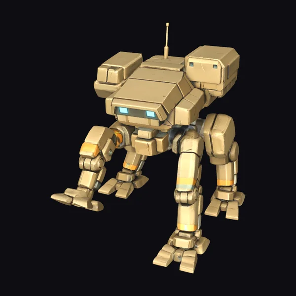 Gold Robot Mech