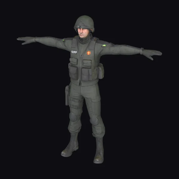 Military Officer T Pose