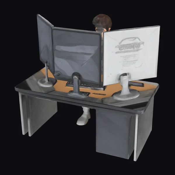 Triple Monitor Coding Setup