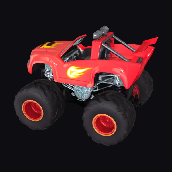 Red Monster Truck