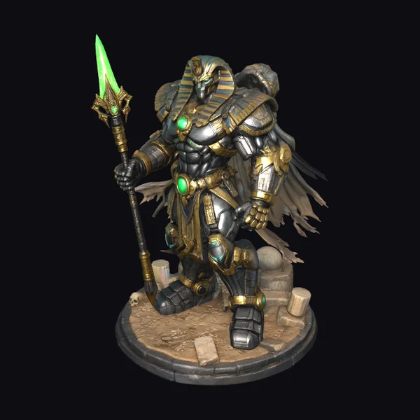 Ancient Egyptian Warrior Statue