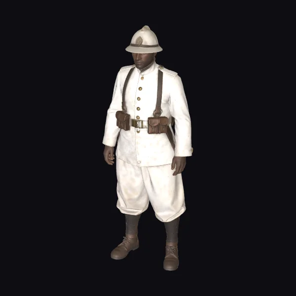 Colonial Soldier White Uniform