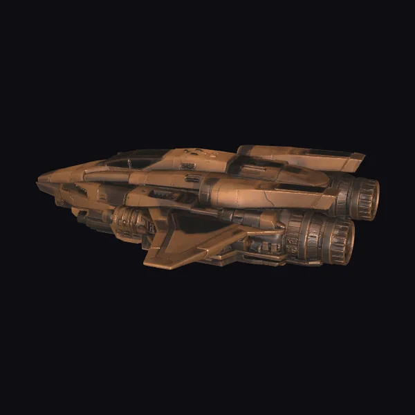 Brown Starfighter Ship