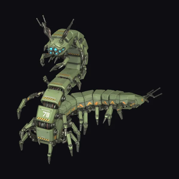 Green Caterpillar Siege Mech