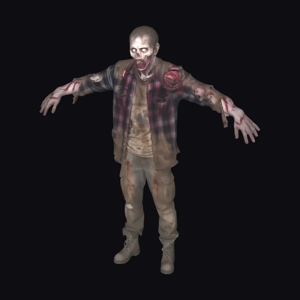 Zombie in Tattered Clothes
