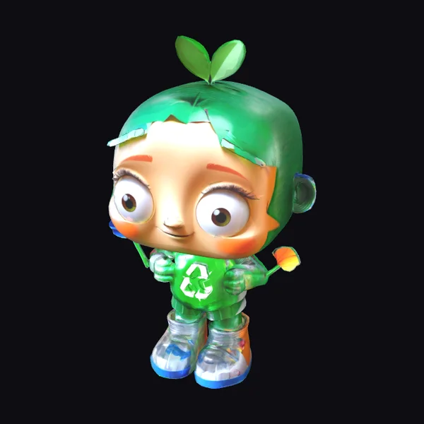 Recycled Material Kid