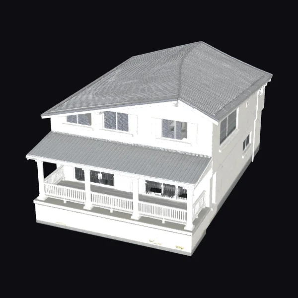 White Two Story House