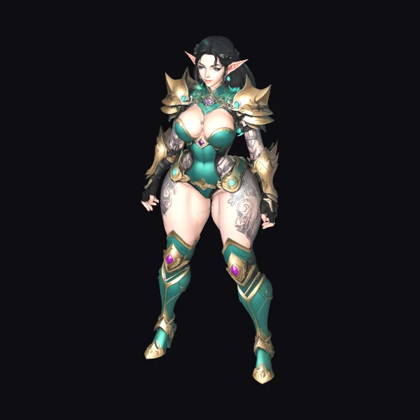 Emerald Elf Warrior