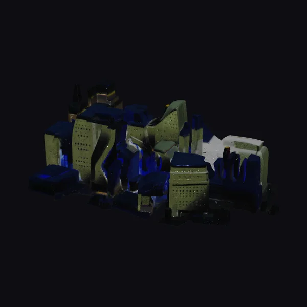 Futuristic Cityscape Fragment