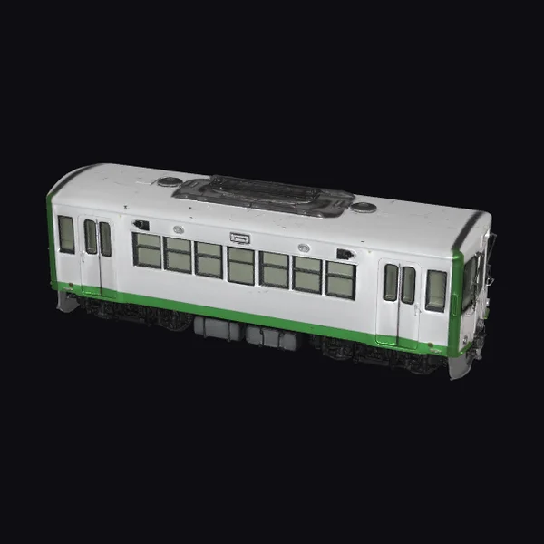 White Green Train Carriage