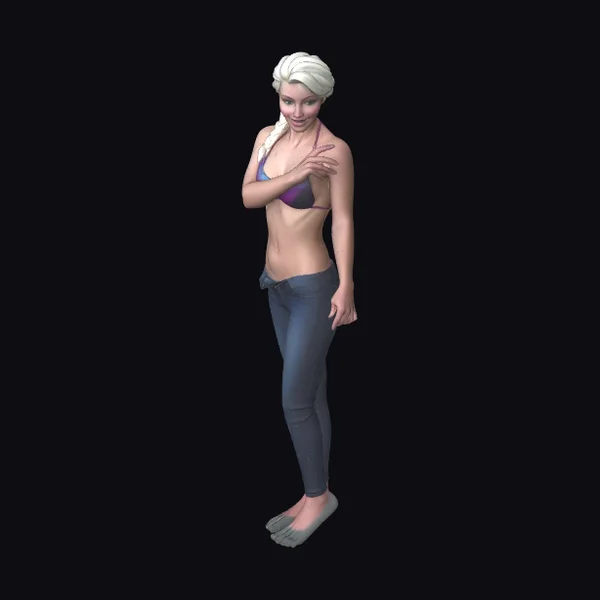 Woman in Casual Outfit