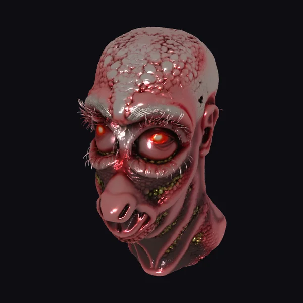 Cyclops Zombie Head