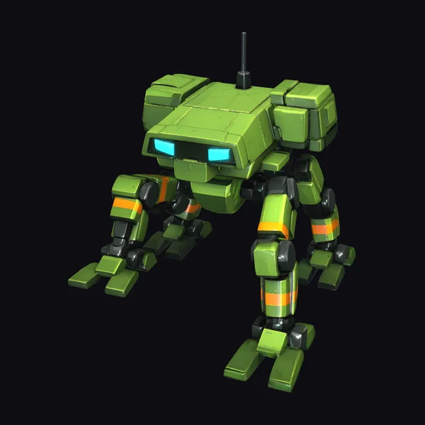 Green Quad Robot Walker