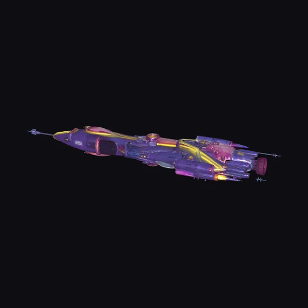 Purple Sci-Fi Spaceship