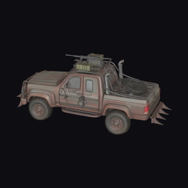 Rusty Desert Pickup Truck