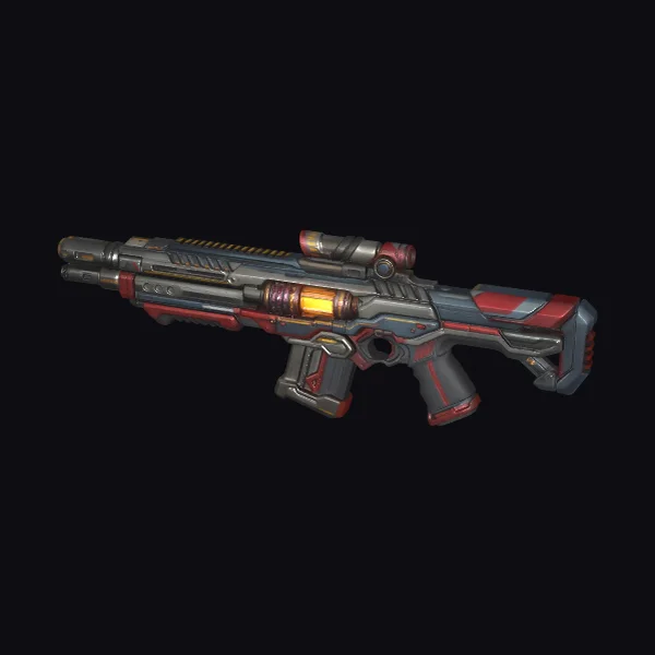 Futuristic Railgun Weapon