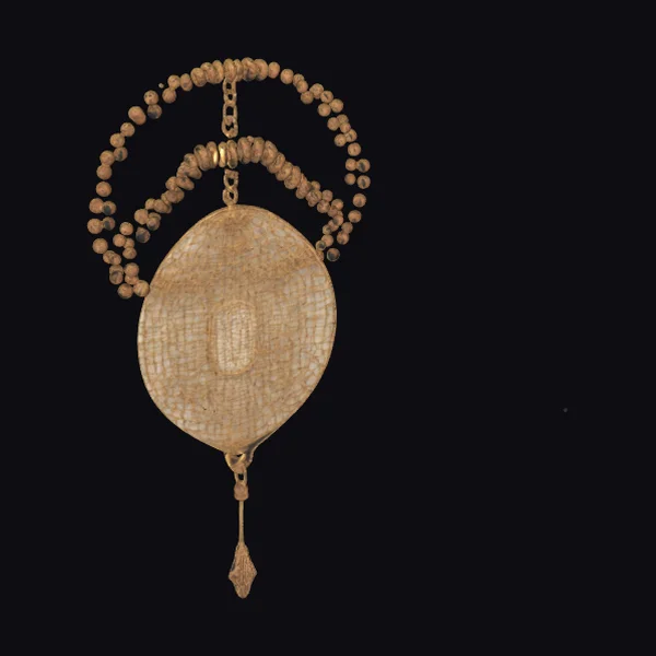 Brown Oval Pendant Necklace