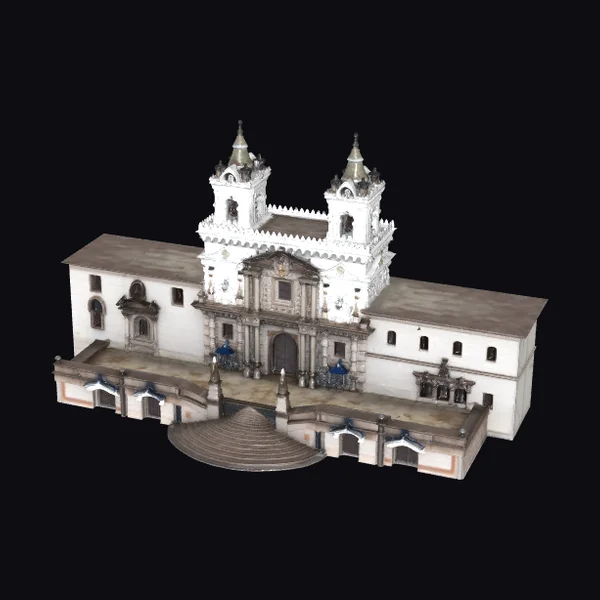 White Church with Towers