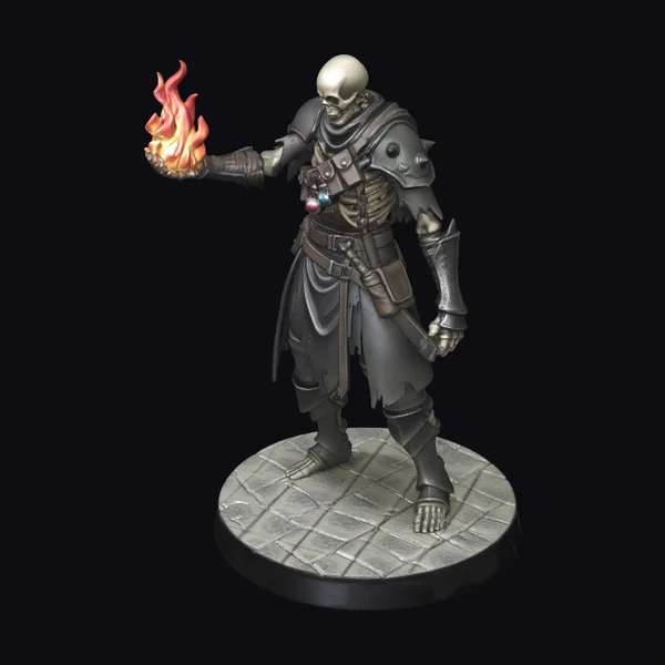 Skeleton with Fireball