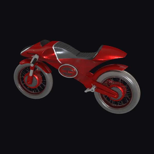 Red Sports Motorcycle