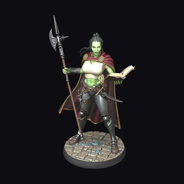 Green Female Warrior Scholar