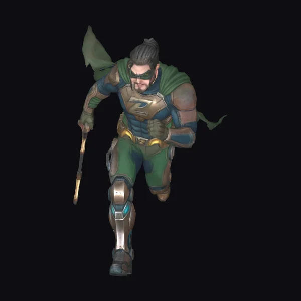 Armored Hero in Motion