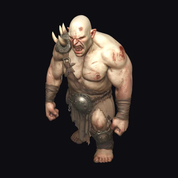 Bald Warrior with Tusk