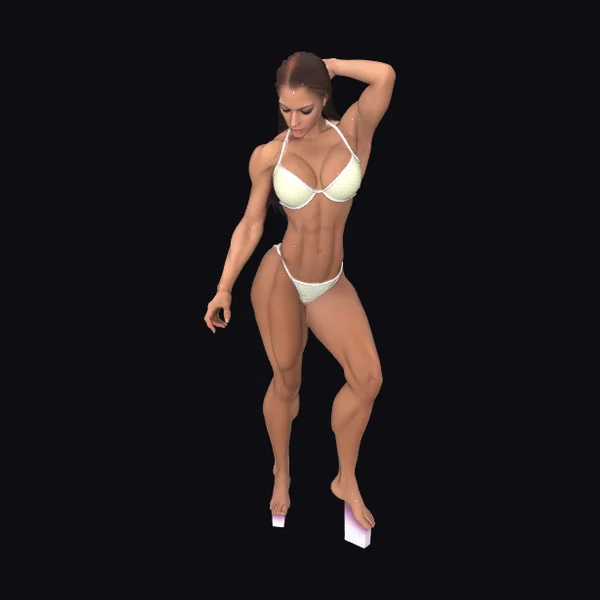 Muscular Female Bodybuilder