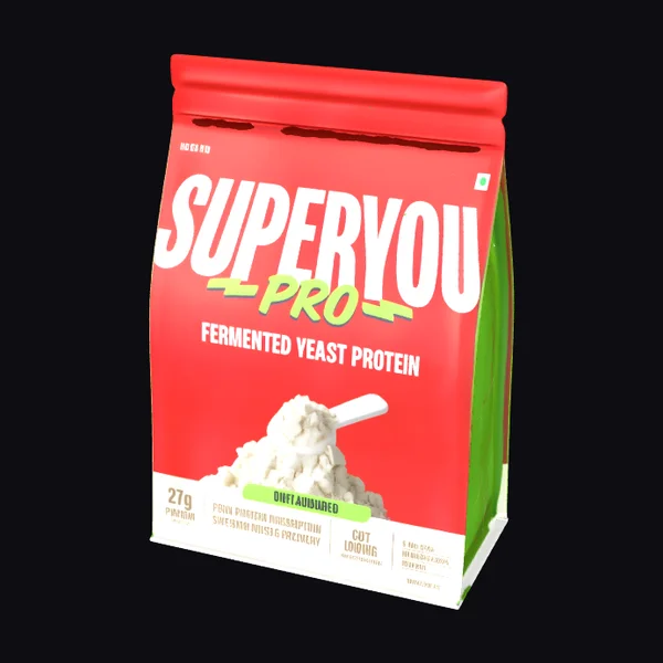 Red Protein Powder Bag