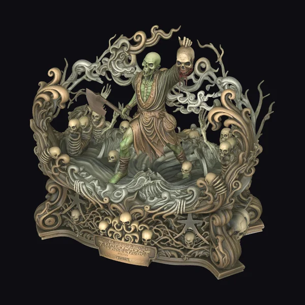 Undead Sorcerer Sculpture