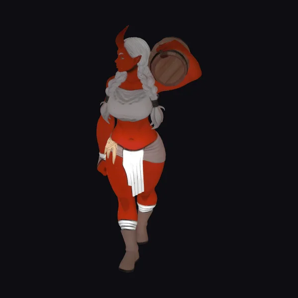 Red Demon Female Warrior