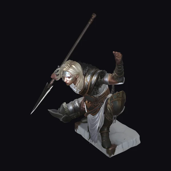 Warrior with Long Spear