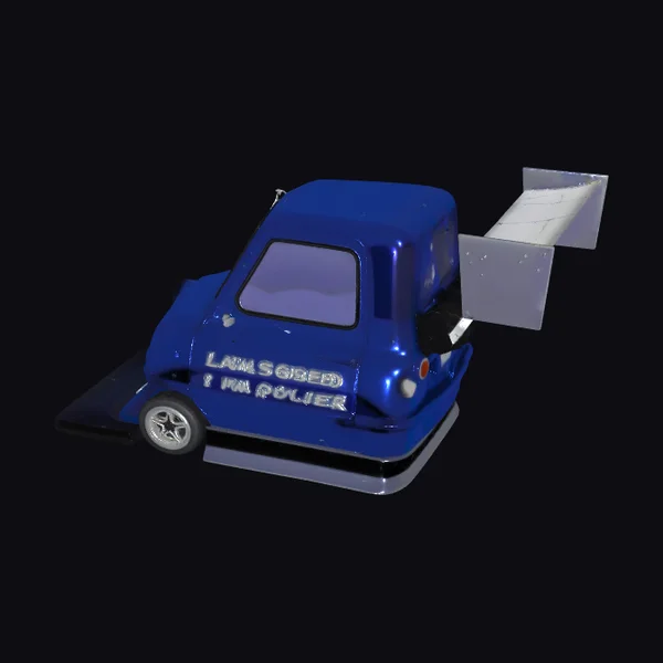 Blue Cartoon Car