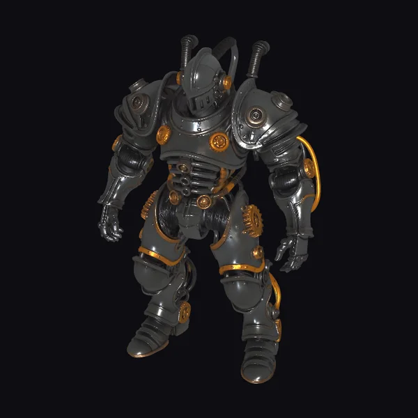 Steampunk Robot Warrior