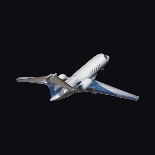 White Business Jet Airplane