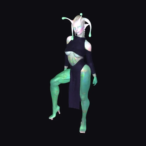 Iridescent Alien Jester