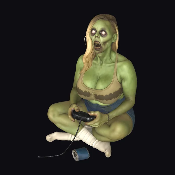 Zombie Female Gamer