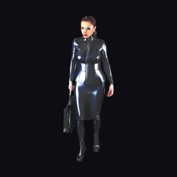 Woman in Latex Outfit
