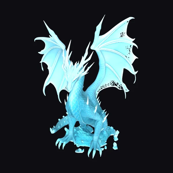 Ice Dragon Sculpture