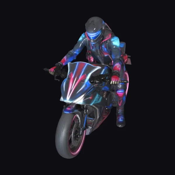 Neon Biker Action