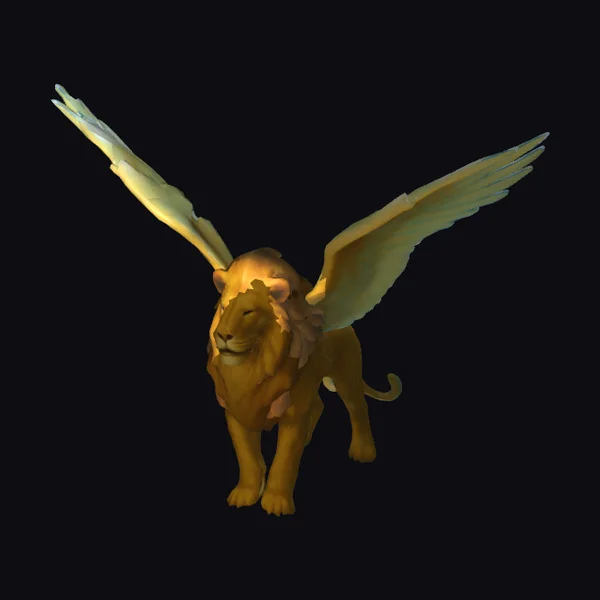 Winged Lion Statue