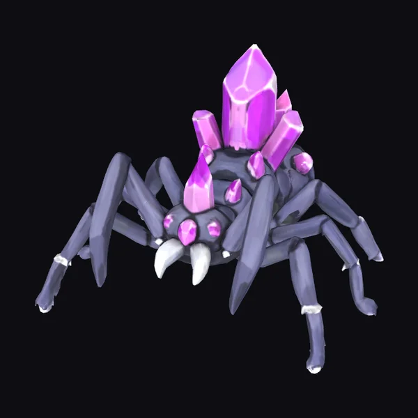Purple Crystal Spider