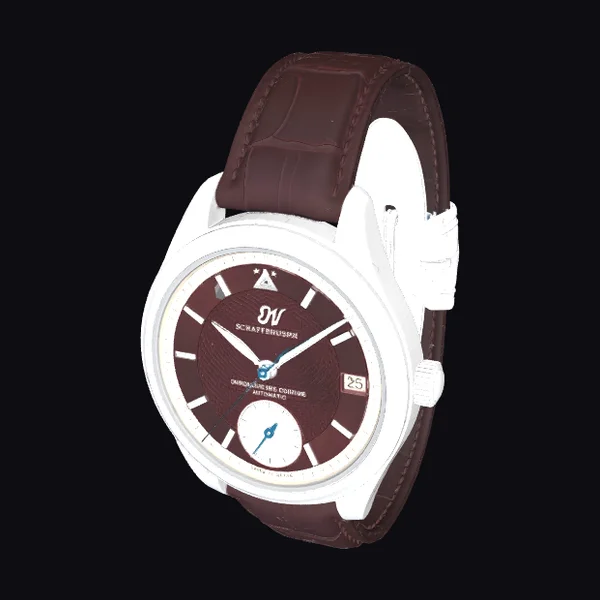 Brown Leather Strap Watch