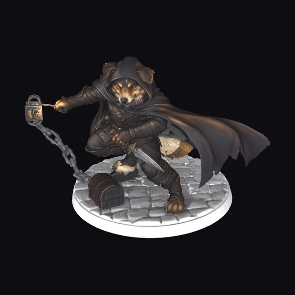 Hooded Chainbound Fox Warrior