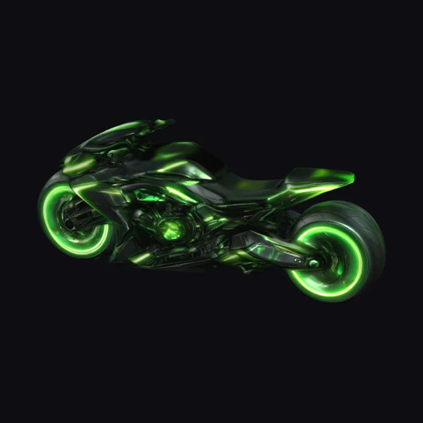 Neon Green Motorcycle