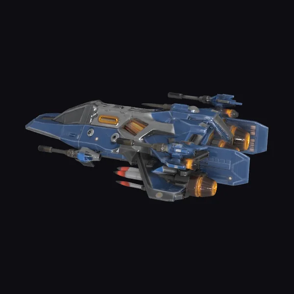 Futuristic Sci-Fi Fighter Jet